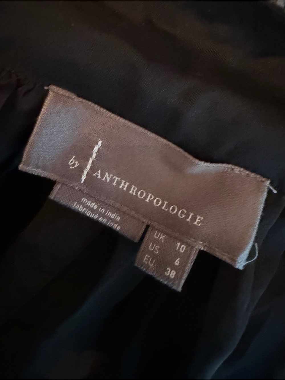 Anthropologie Black Sheer A-Line Maxi Skirt with Gold Zip - Picture 6 of 8